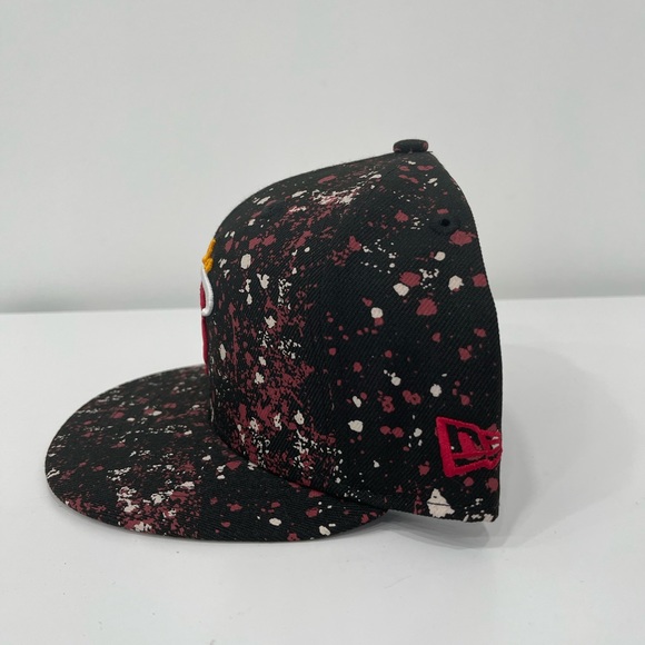 New Era Miami Heat NBA Basketball Paint Splatter Snapback cap Hat NWT - Picture 3 of 6